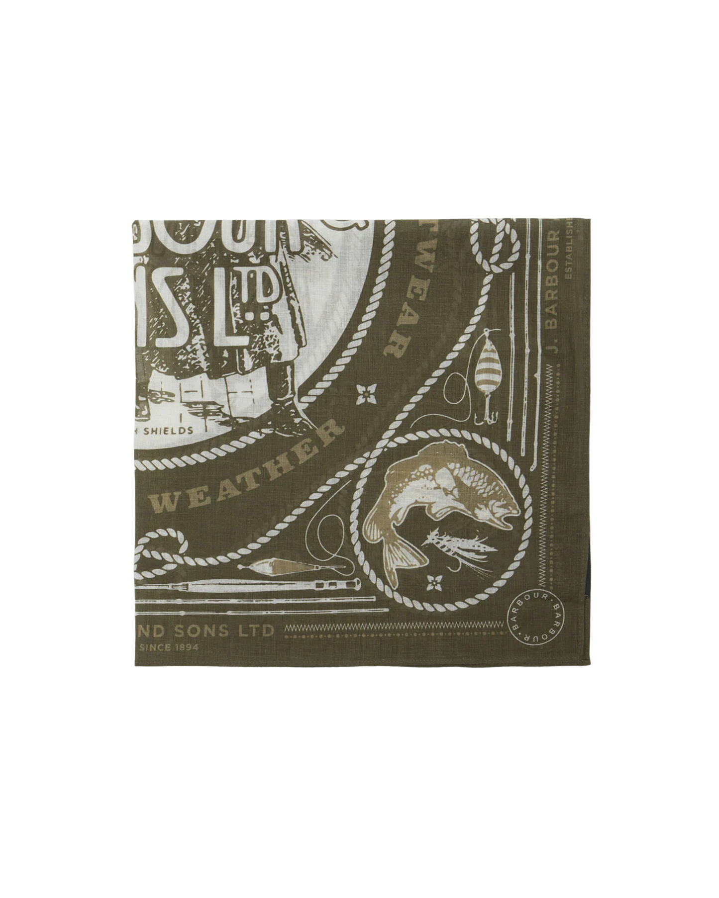 Heritage Bandana - Mid Olive