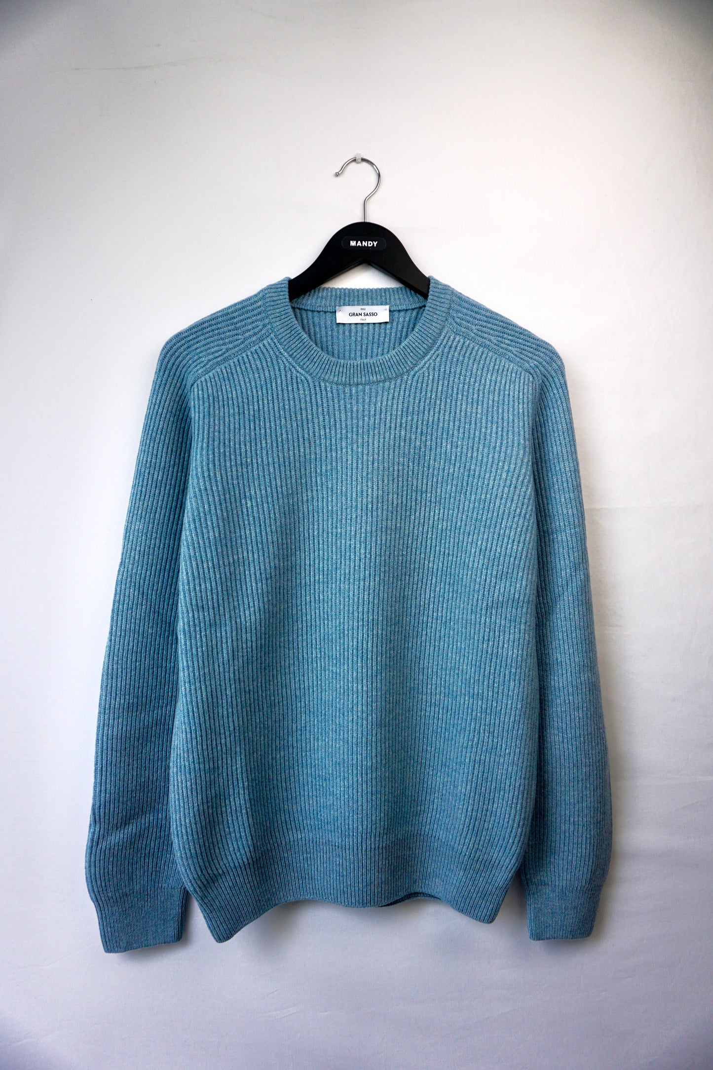 Strikket crewneck-genser