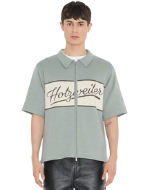 Jacquard Knit Zip Through