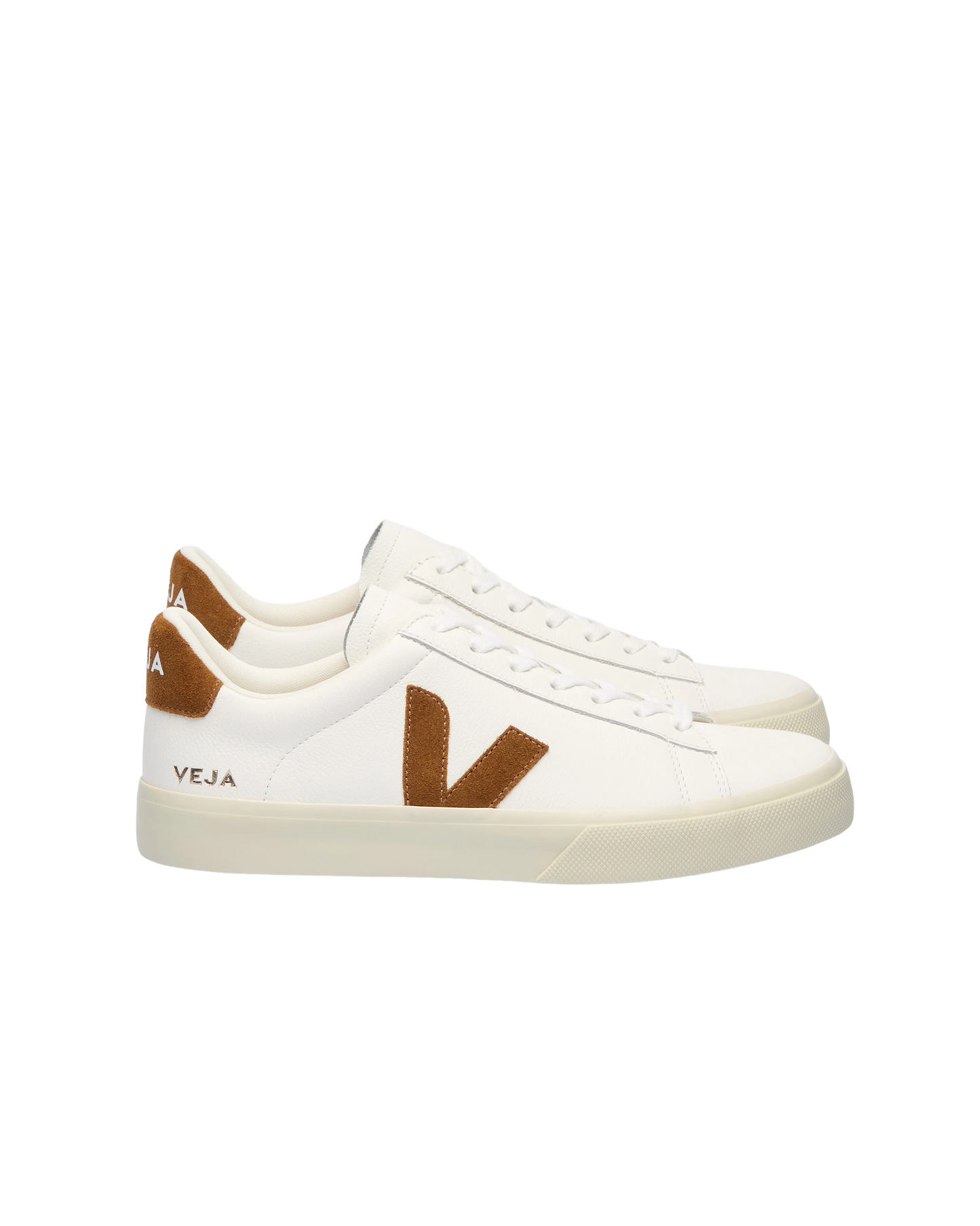 VEJA Campo Leather – White Cognac