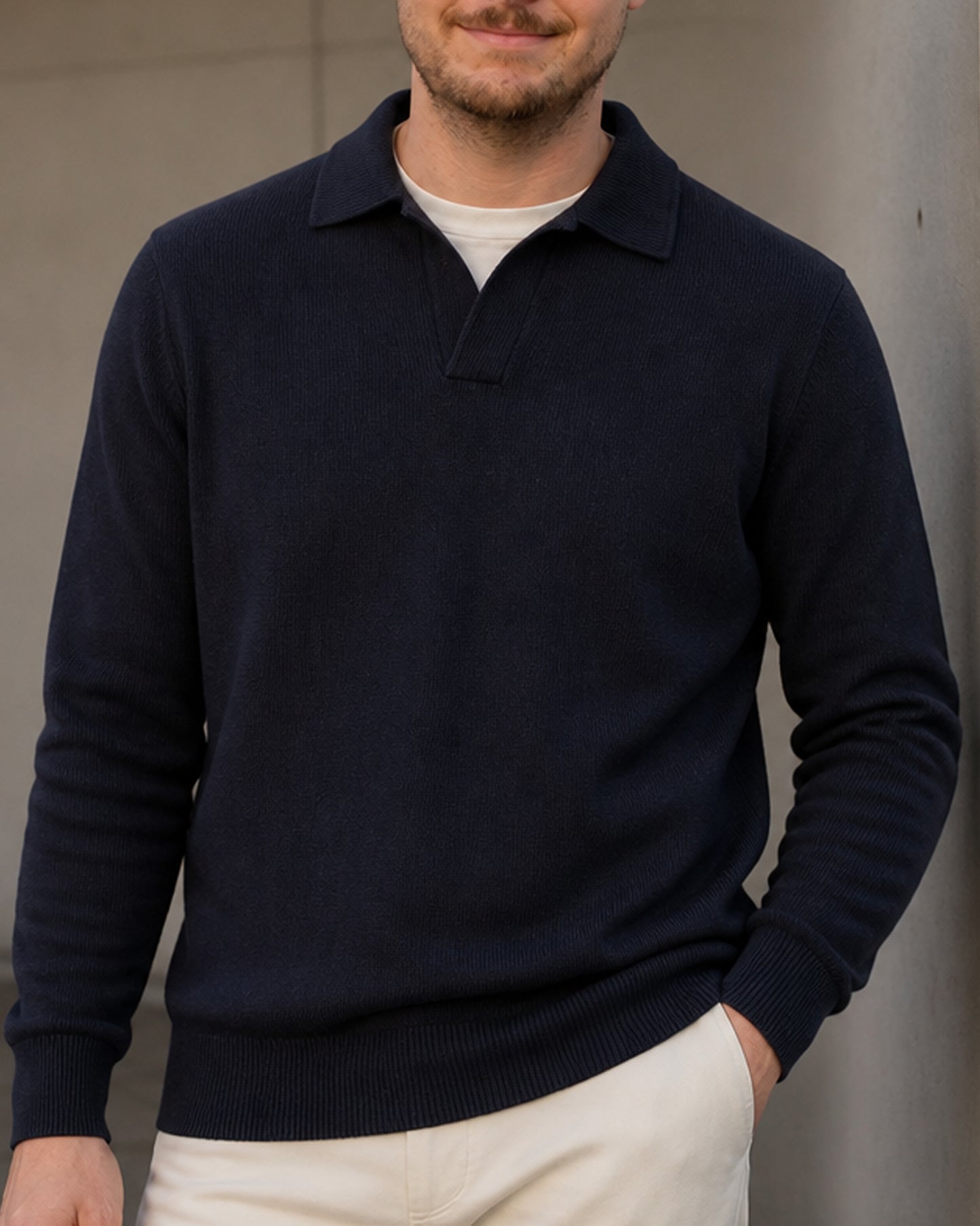 Gran Sasso Tennis Knit Dark Navy