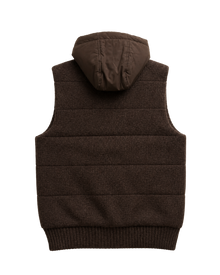Gran Sasso Sartorial Vest with Hood Brown