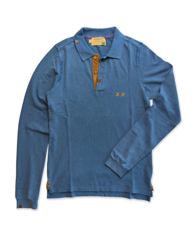 Prepster langermet Polo Deep Sea