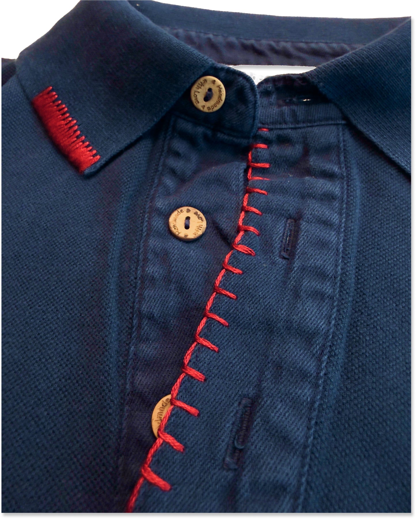 Project E Langermet Polo med Lomme Navy