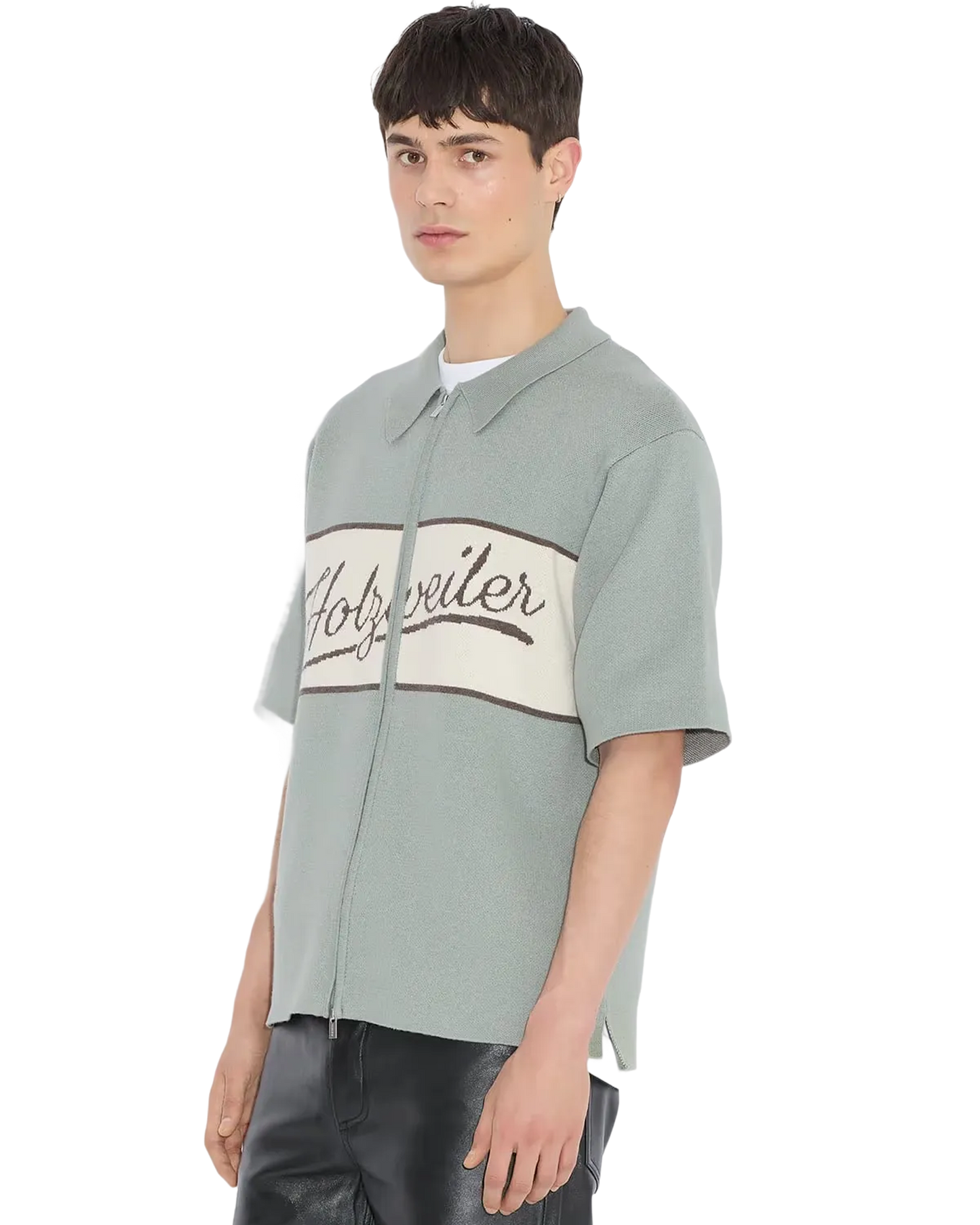 Jacquard Knit Zip Through