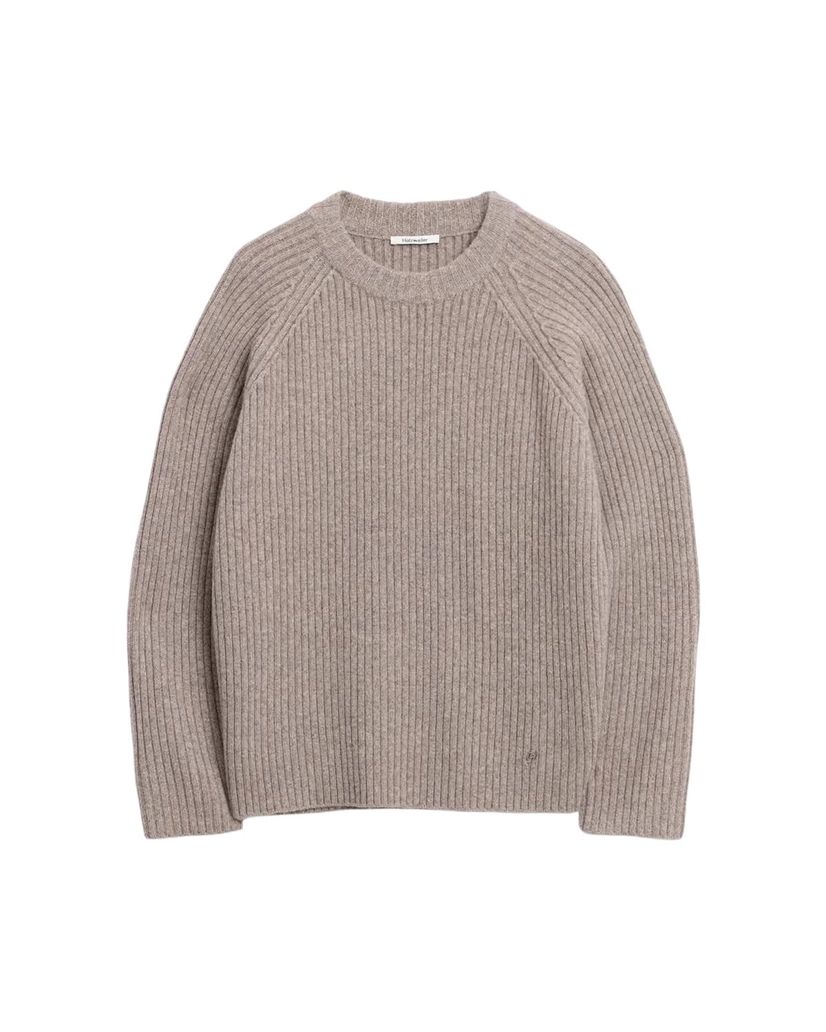 Adrian Rib Crewneck Beige