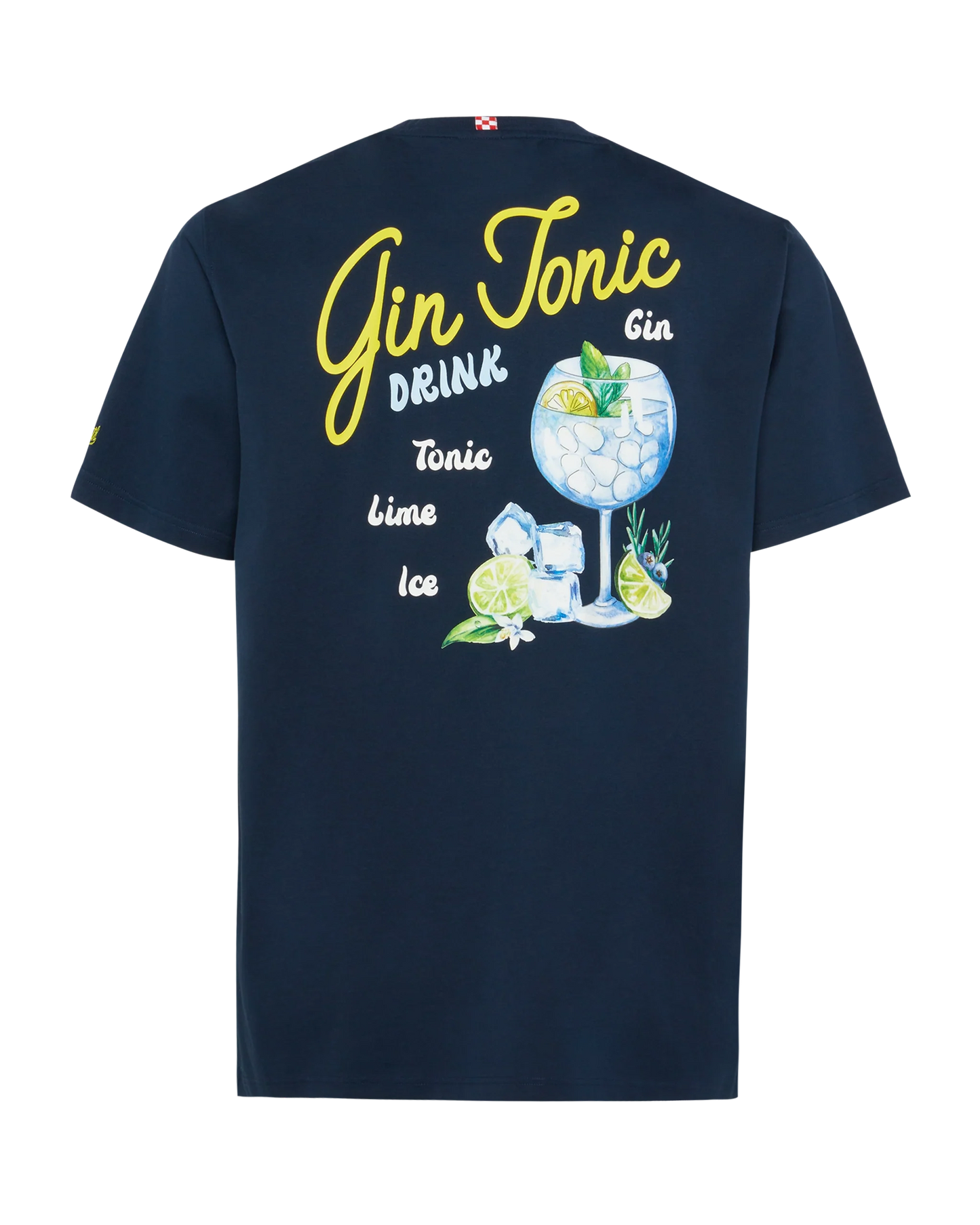 Cotton T-shirt with Gin Tonic small print
