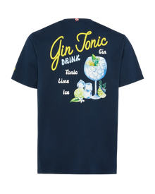 Cotton T-shirt with Gin Tonic small print