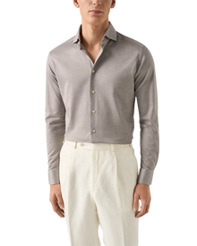 Filo di Scozia Jacquard Knit Shirt