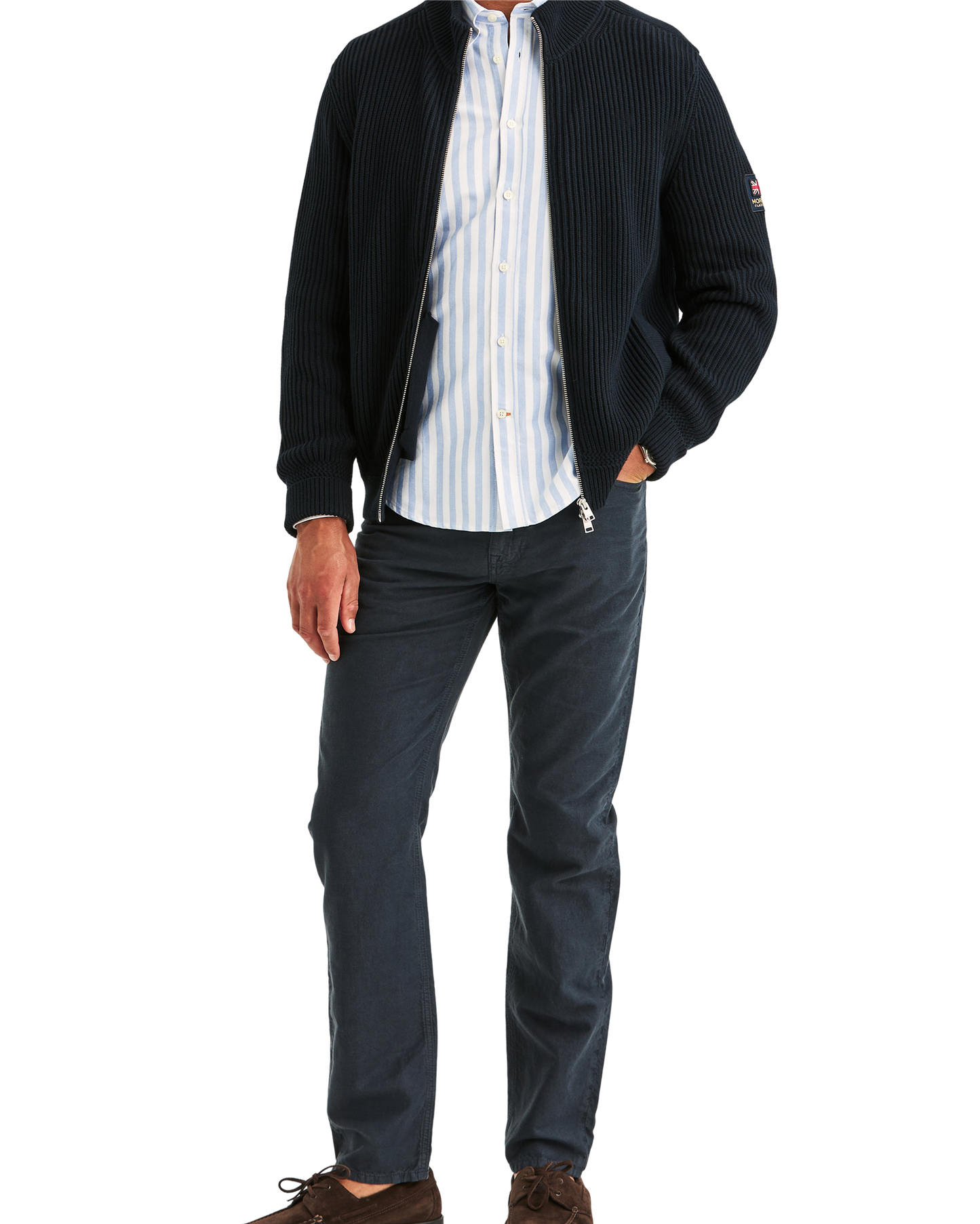 Brenton zip cardigan
