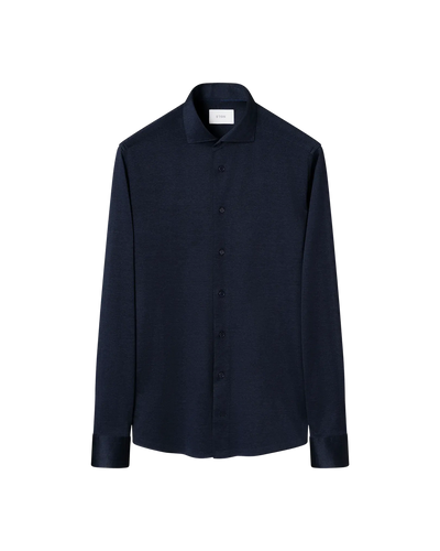 Filo di Scozia Jacquard Knit Shirt
