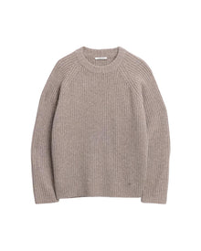 Adrian Rib Crewneck - Taupe