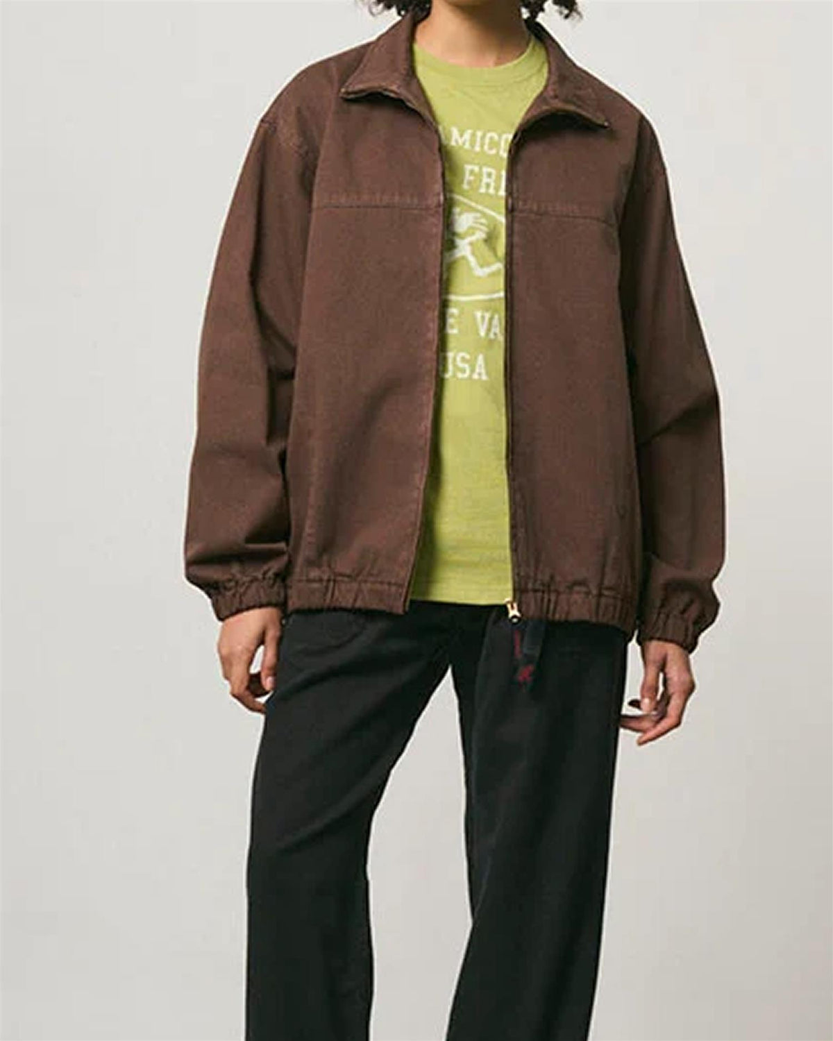 Twill-Around Jacket Brun