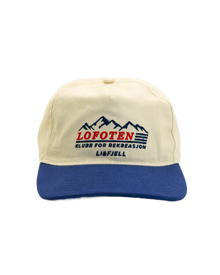 Lofoten Rekreasjon Caps – Kremhvit/Blå
