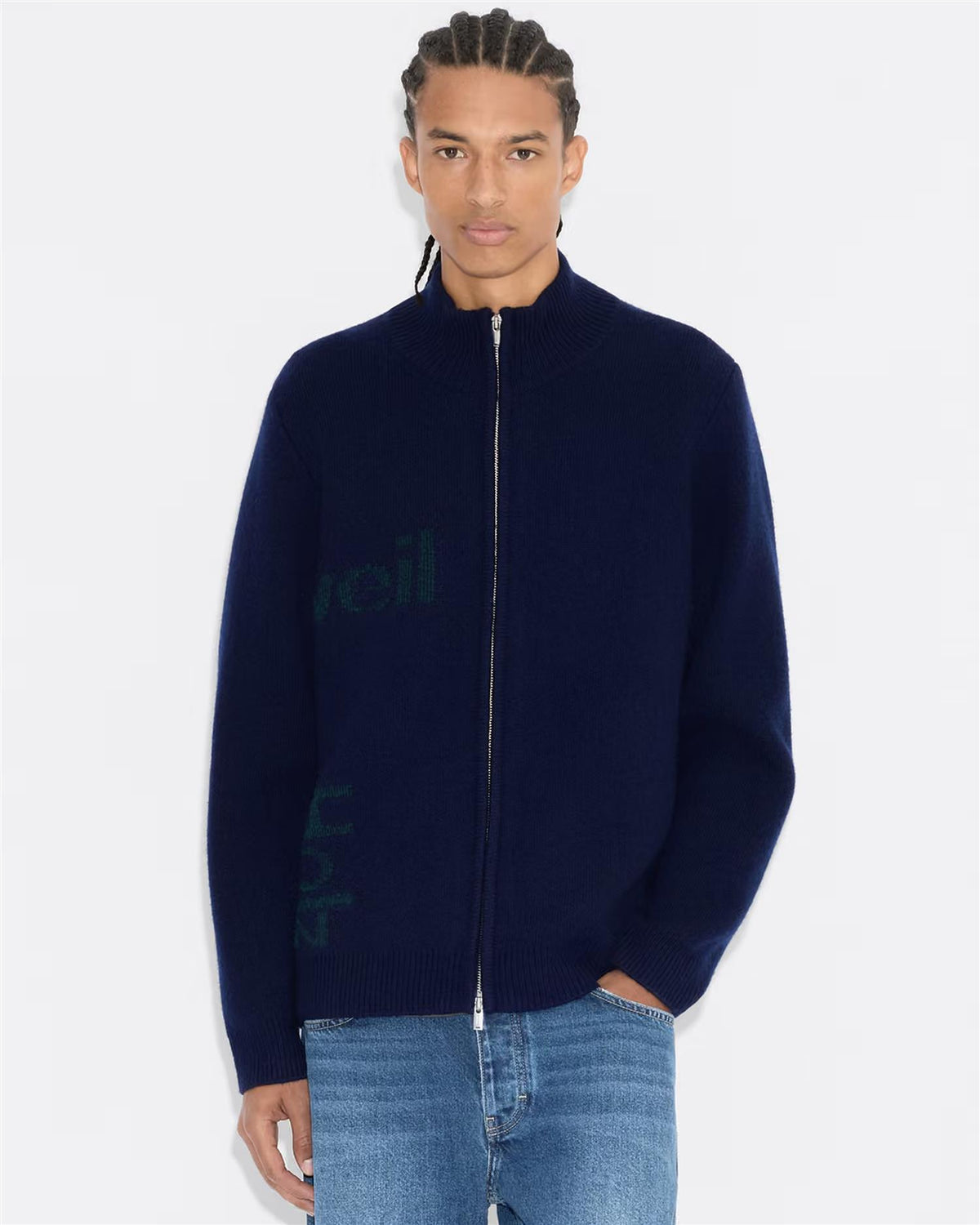 Haza Logo Zip Cardigan