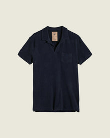 Navy Polo Terry Shirt