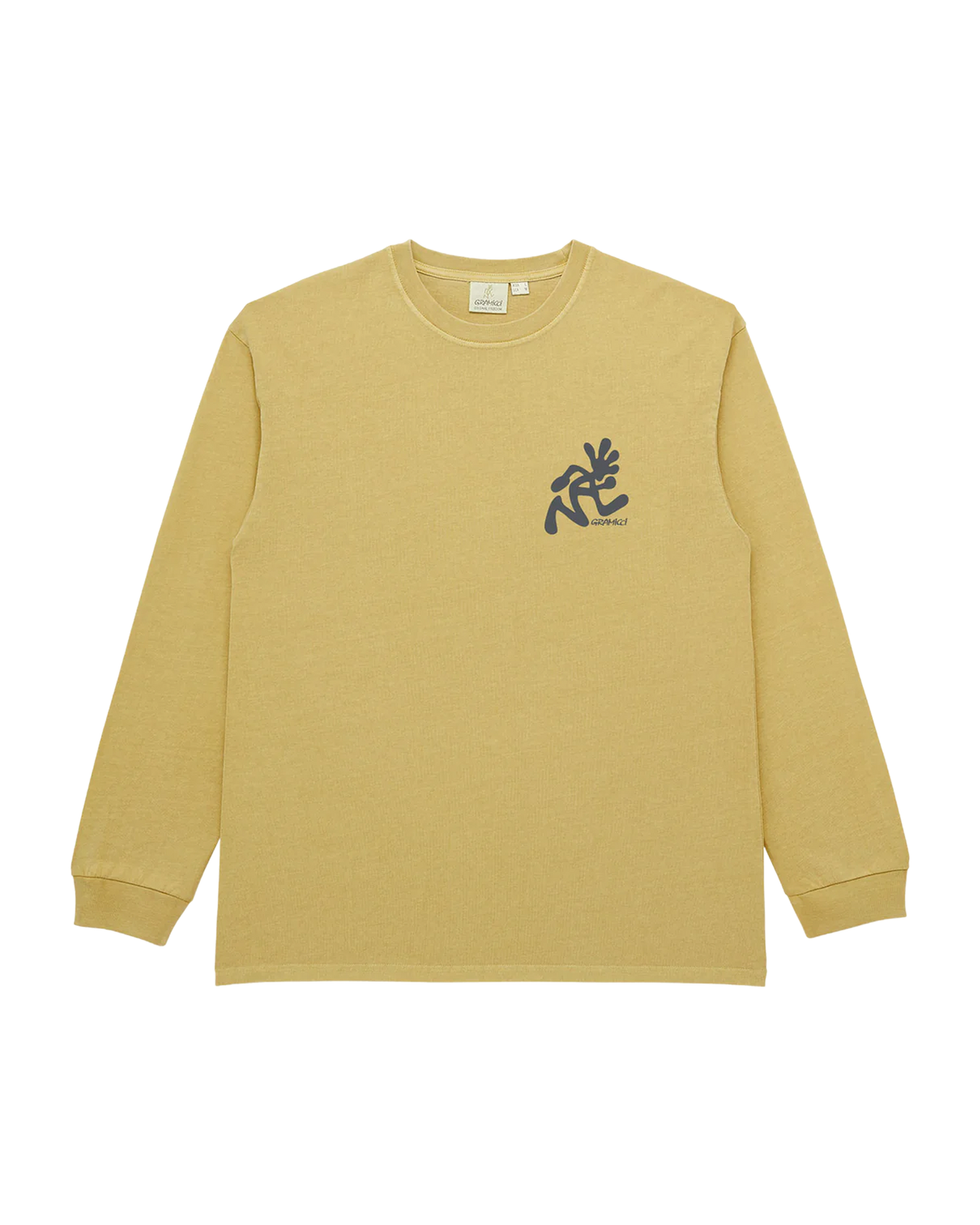 Running Man L/S Tee Pigment Dyed - Sulphur Pigment