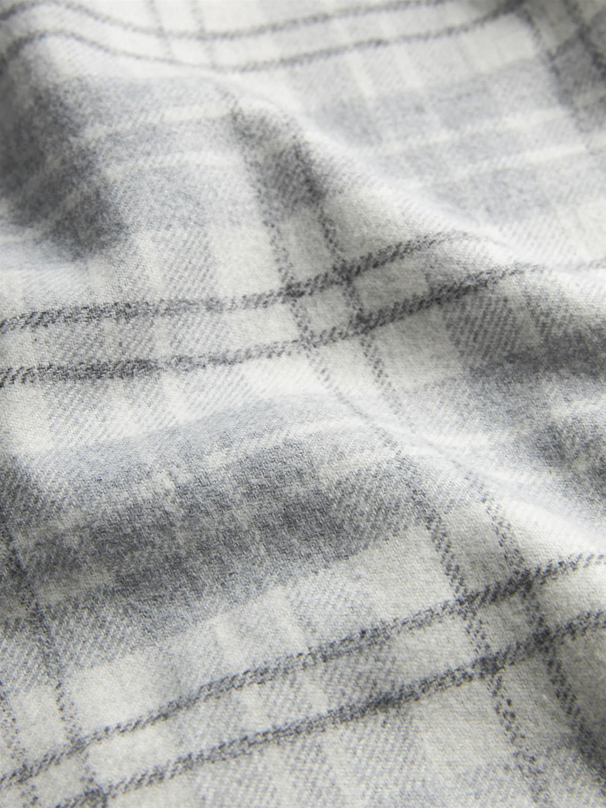 Flannel Mouliné Shirt Slim Fit – Grey