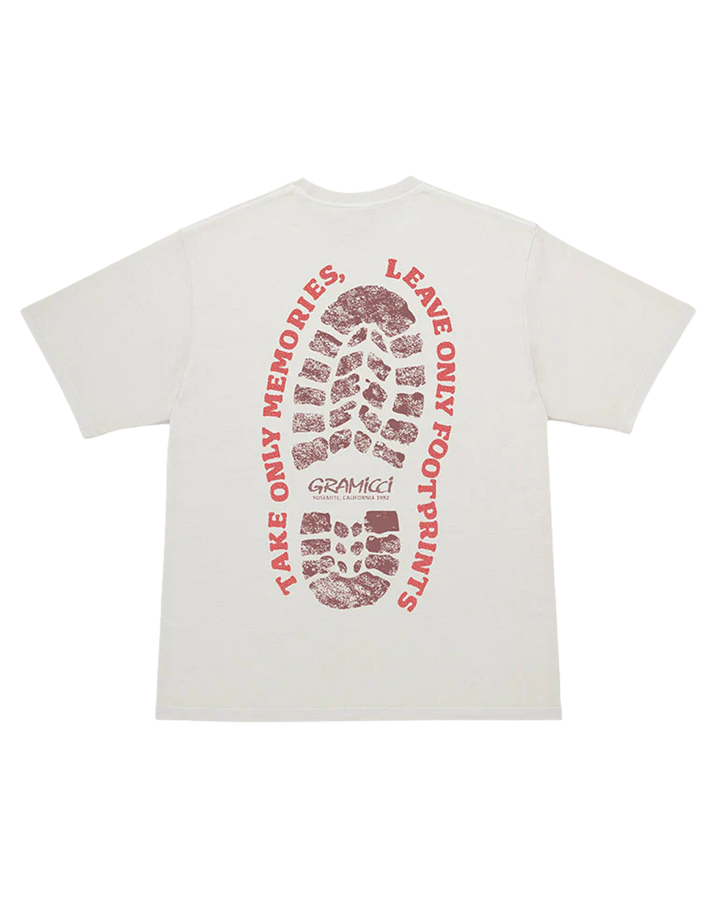 Footprints Tee Pigment Dyed - Natural Pigment