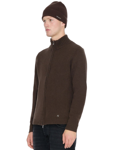 Wool Zip Cardigan