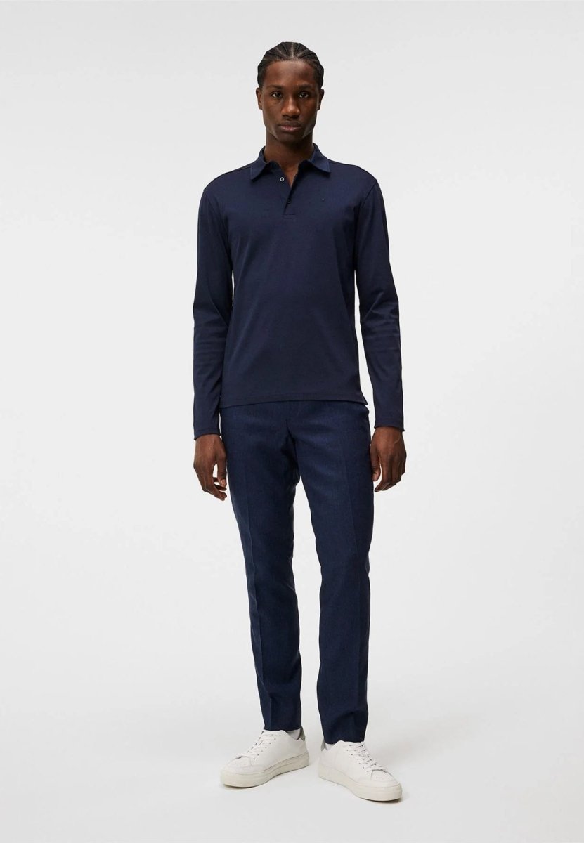 J.Lindeberg Asher Long Sleeve Polo - Mandy
