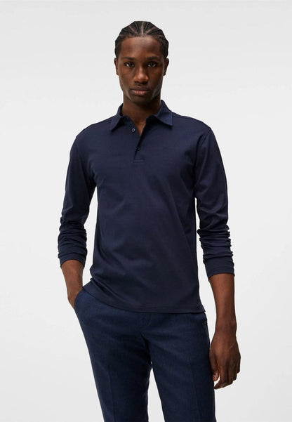 J.Lindeberg Asher Long Sleeve Polo - Mandy