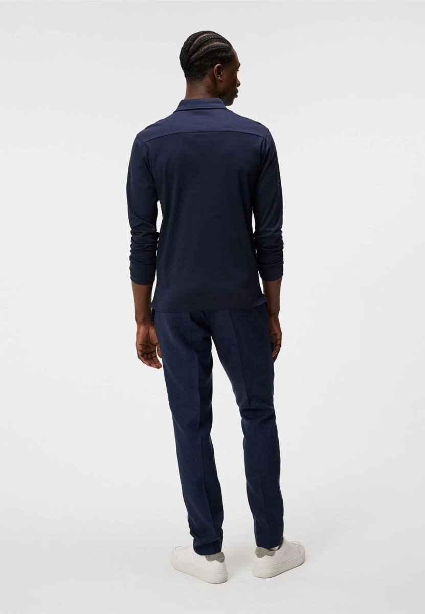 J.Lindeberg Asher Long Sleeve Polo - Mandy