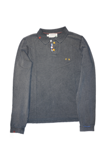 Prepster Polo Long Sleeve - Vintage Black