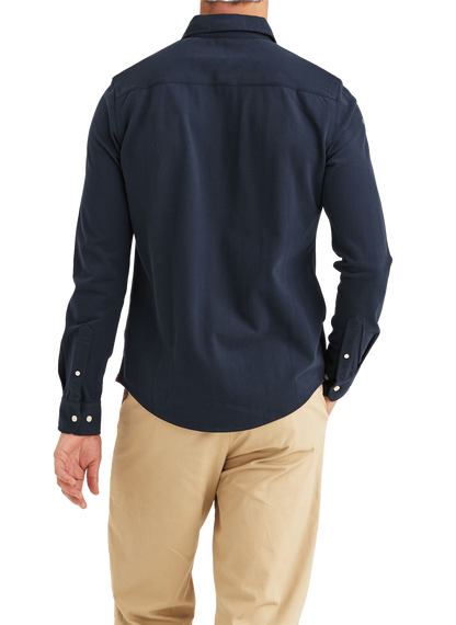 Camden Pique Shirt Old Blue
