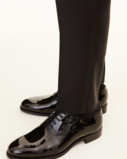 Slim Fit Microstructure Smokingbukser (Modell: Denz | 100% Ull)