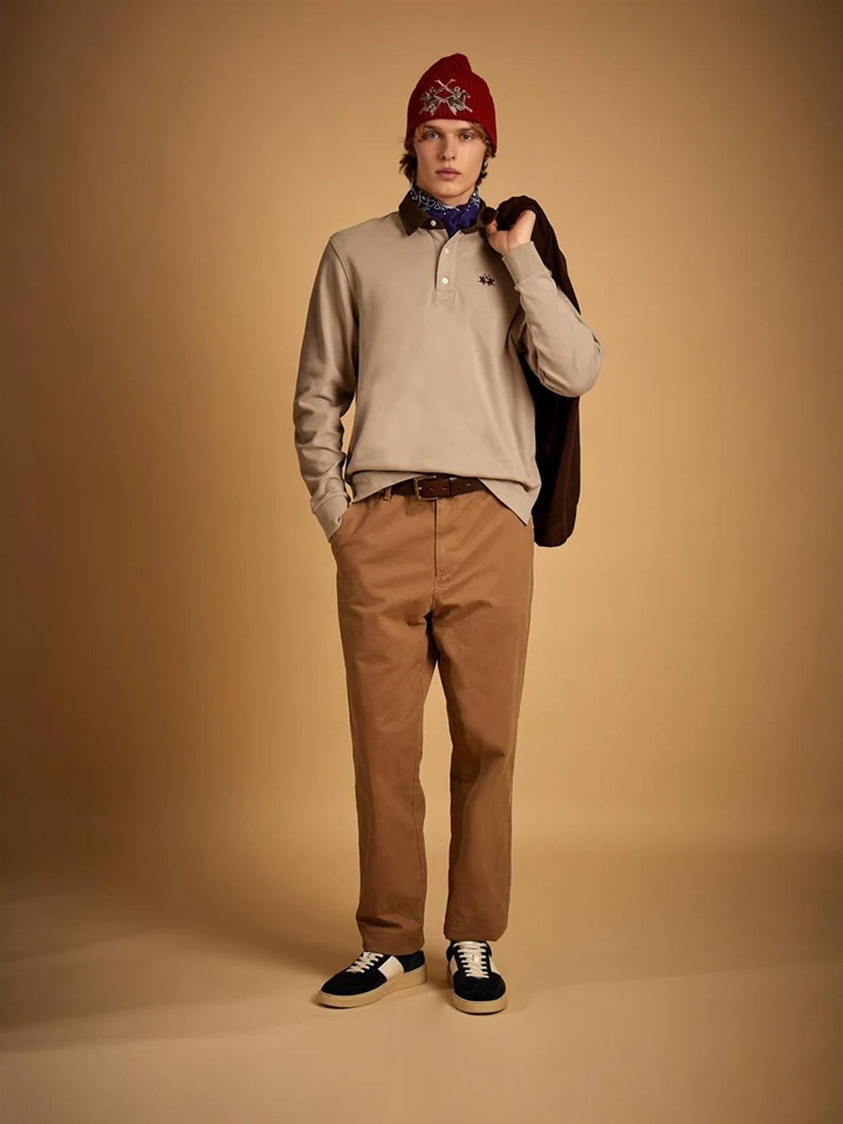 Duke Langermet Polo – Vintage Khaki