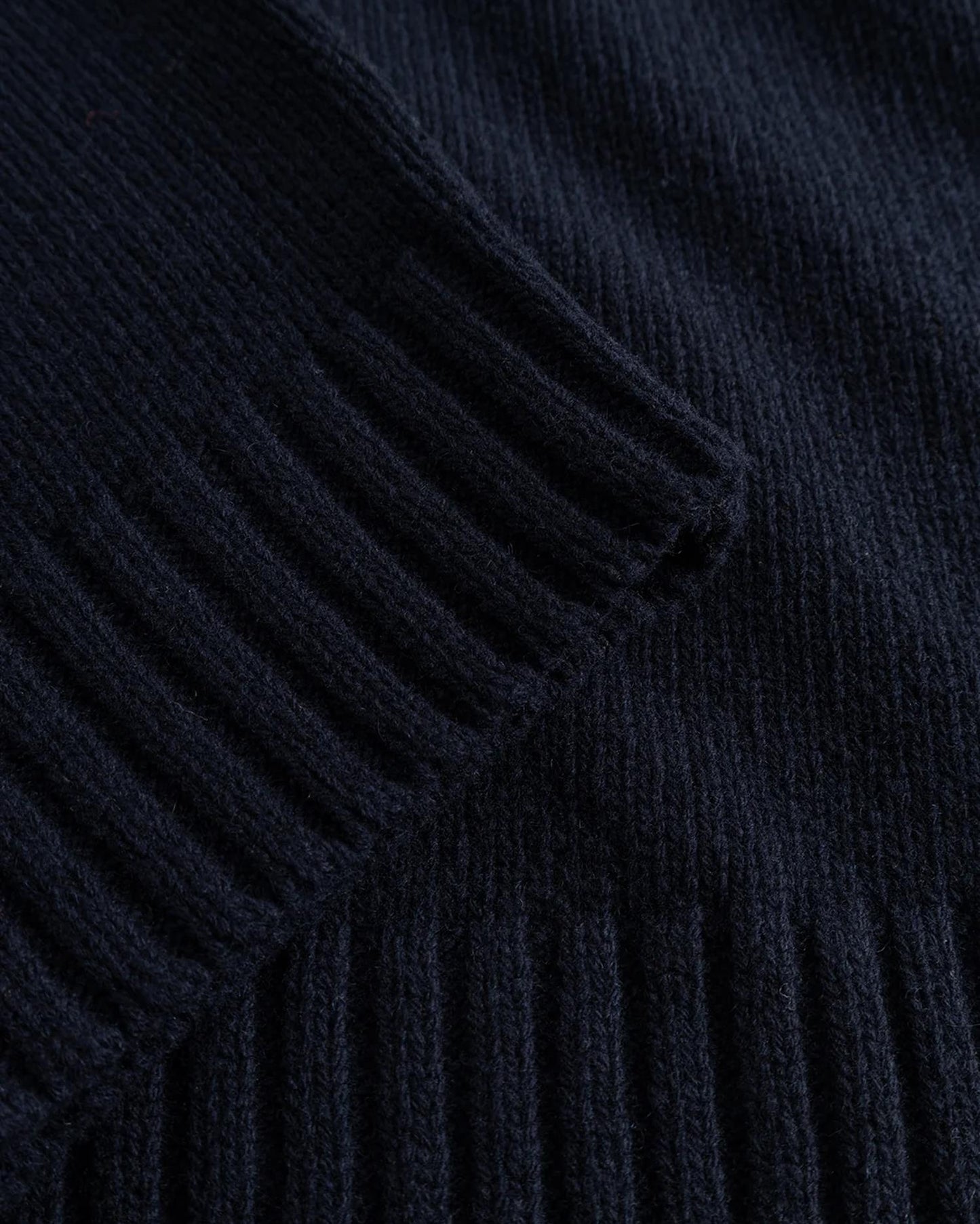 Blue de Gênes BGfraser Zip Knit – Dark Navy