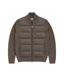 Zip Jacket Flanell – Brun