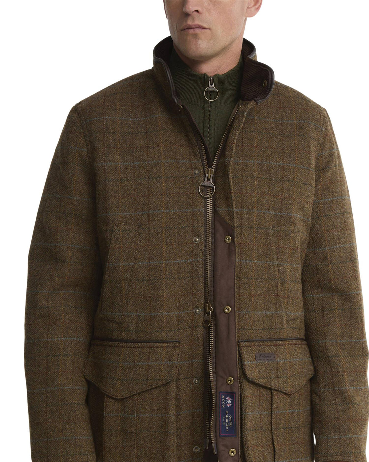 Hereford Tweed Wool Jacket – Moss Green