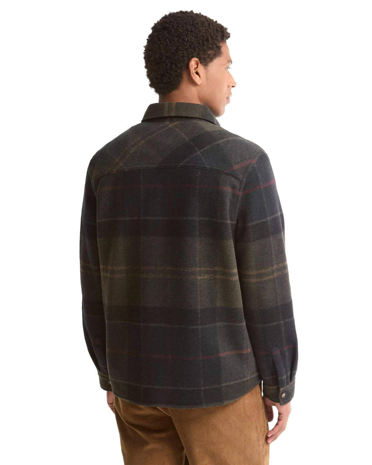 Woodlane Brushed Check Overshirt – Shadow Classic Tartan