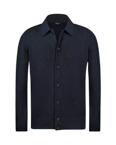 Overshirt Bouclé – Dark Navy