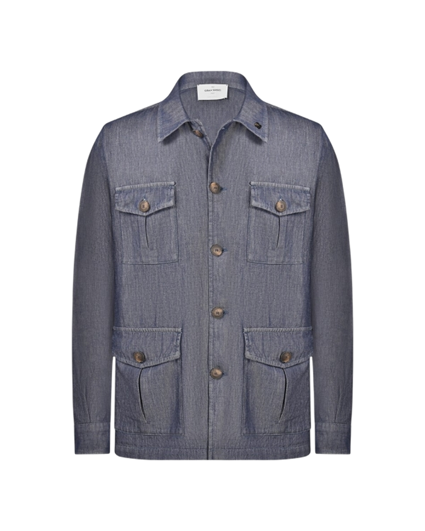 Cotton denim overshirt
