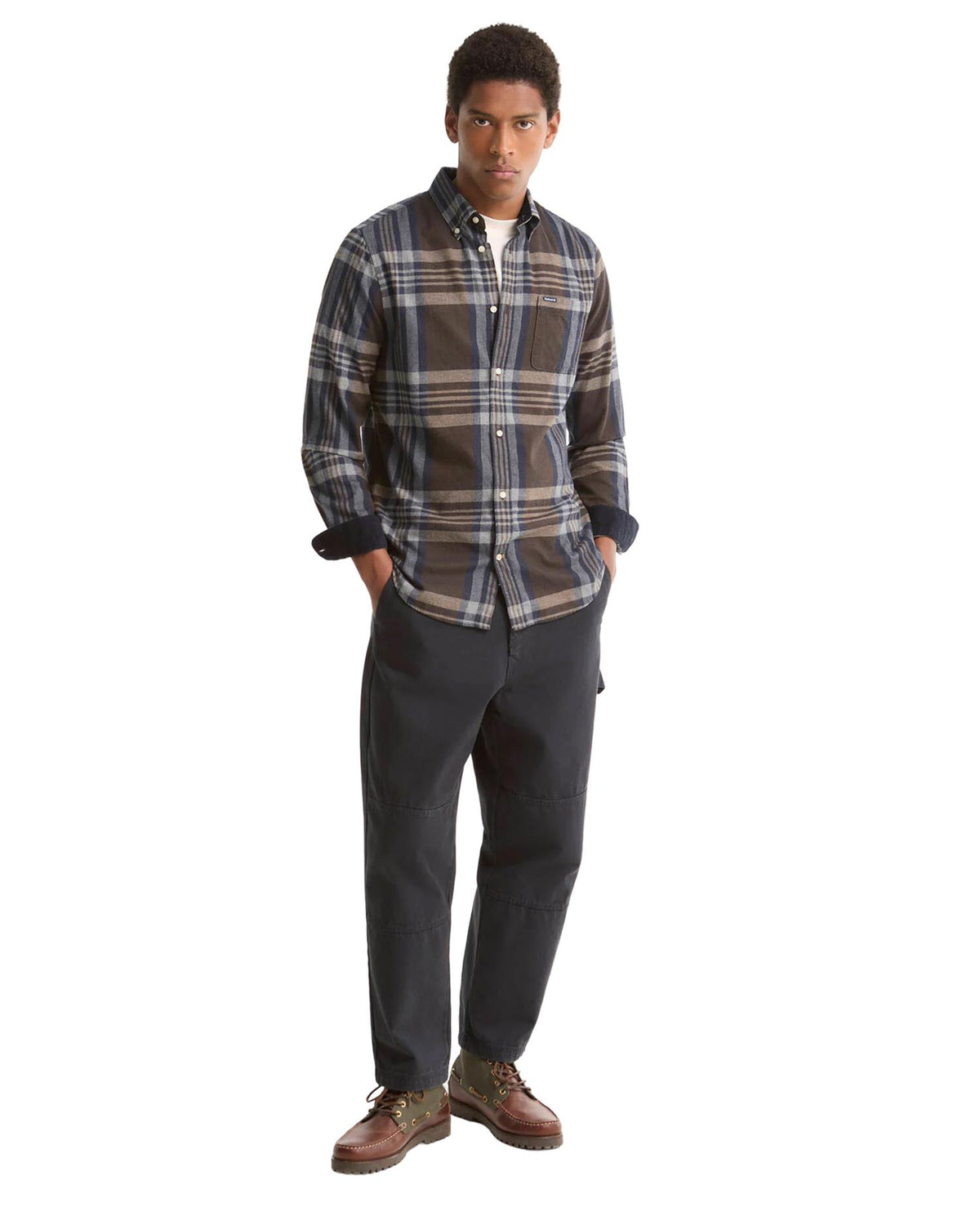 Dovedale Tailored Long-Sleeved Shirt - Dark Sand