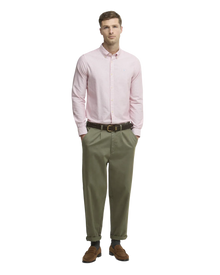 Striped Oxford Tailored Long-Sleeved Shirt