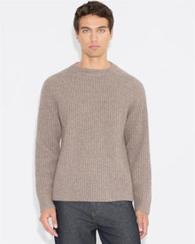 Adrian Rib Crewneck Beige