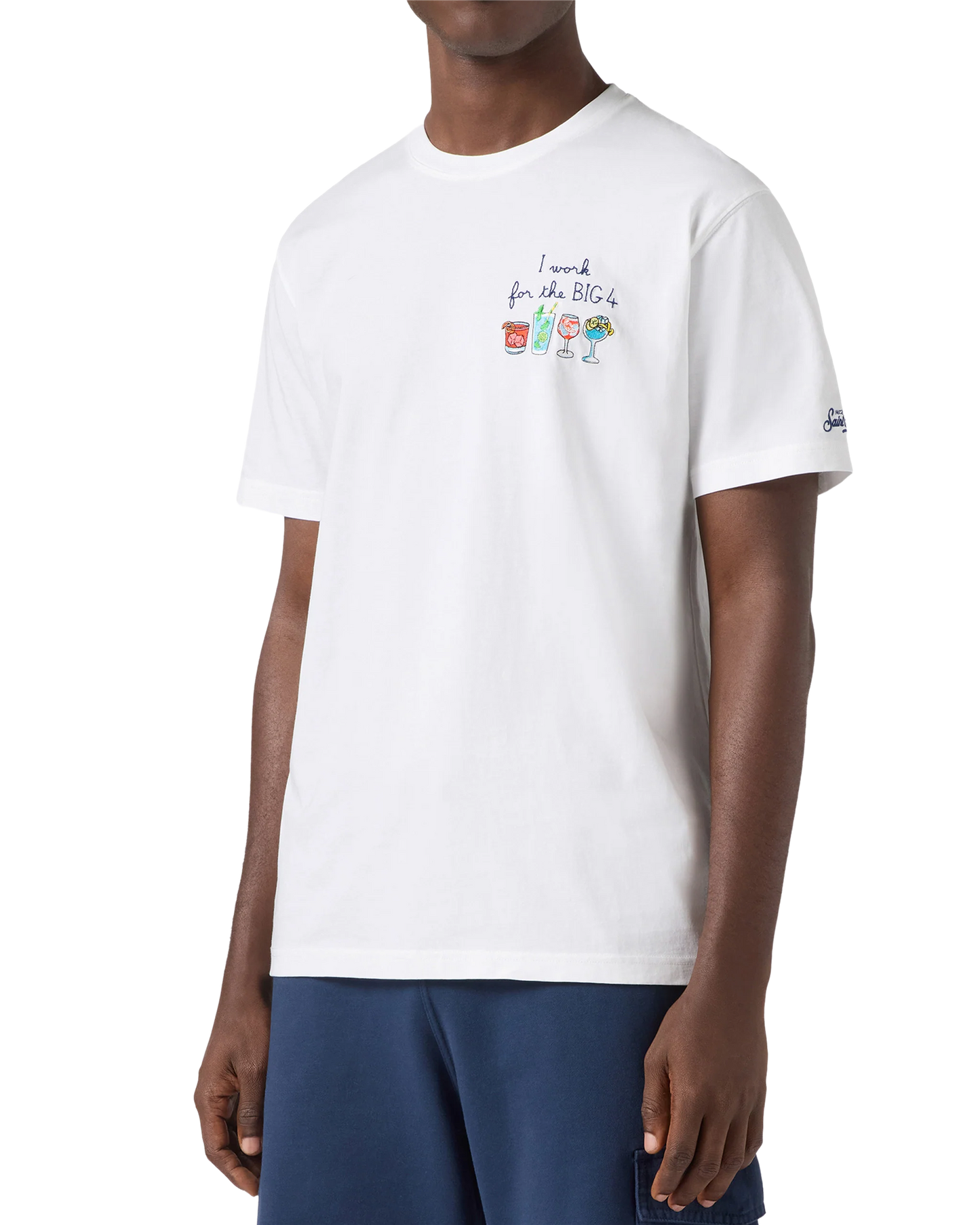 Portofino T-Shirt – White “I Work For The Big 4”