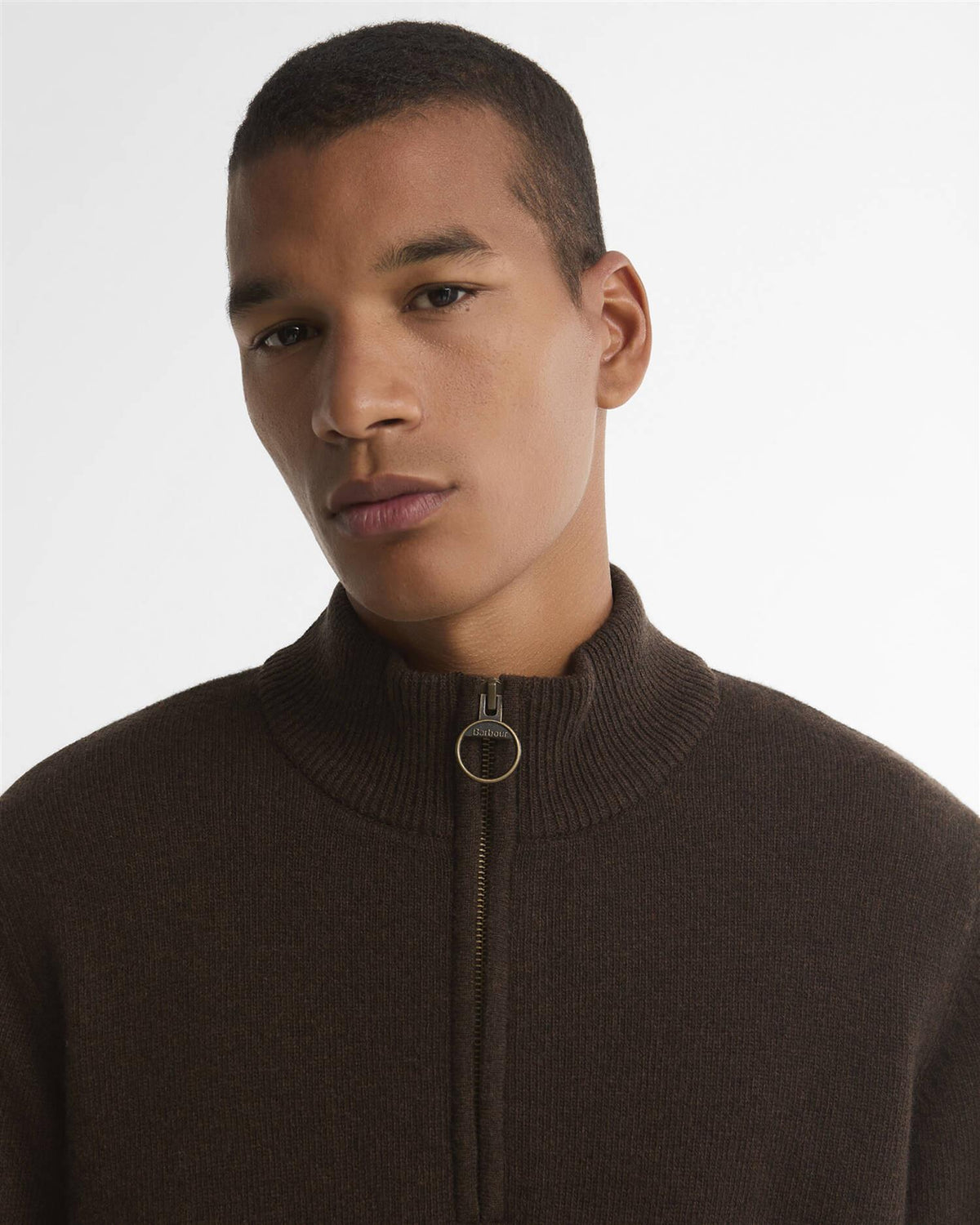 Holden Quarter-Zip Jumper – Dark Oak