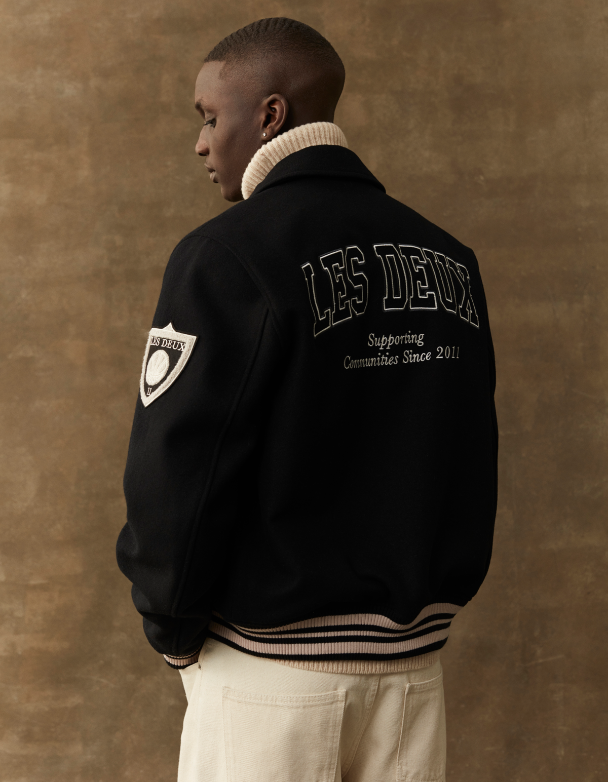 Varsity wool jacket