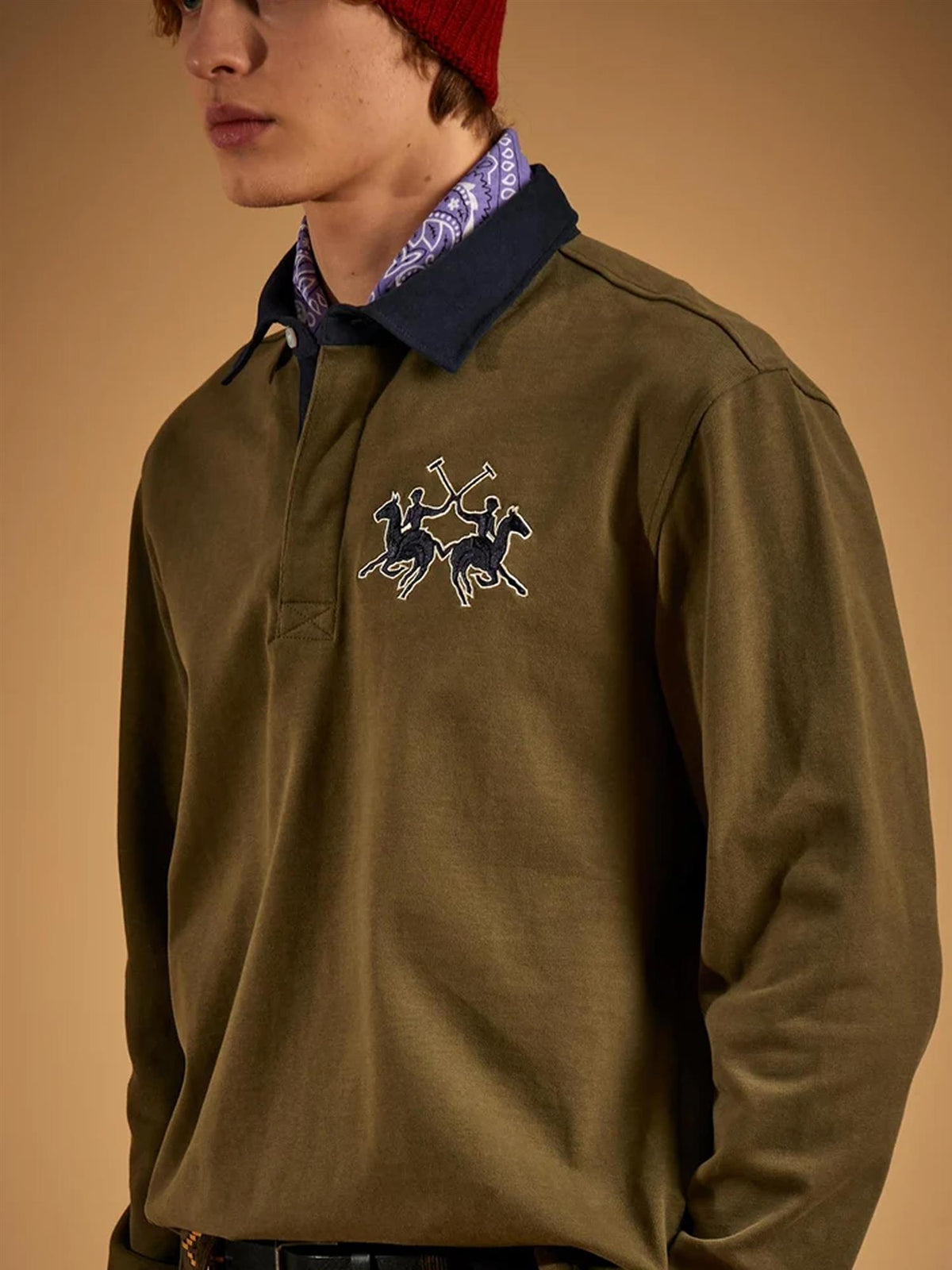 Devin Langermet Polo – Olive Night