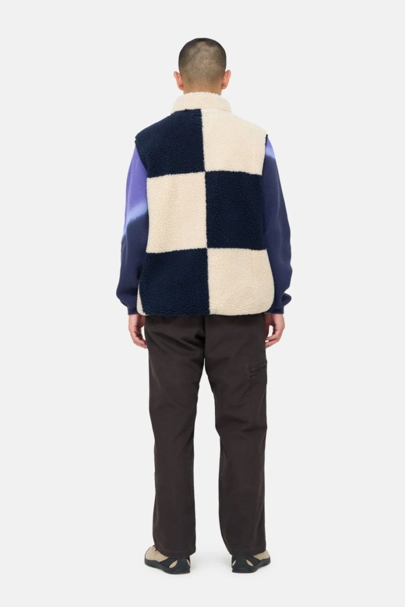 Gramicci Checkered Sherpa Vest Natural - Mandy