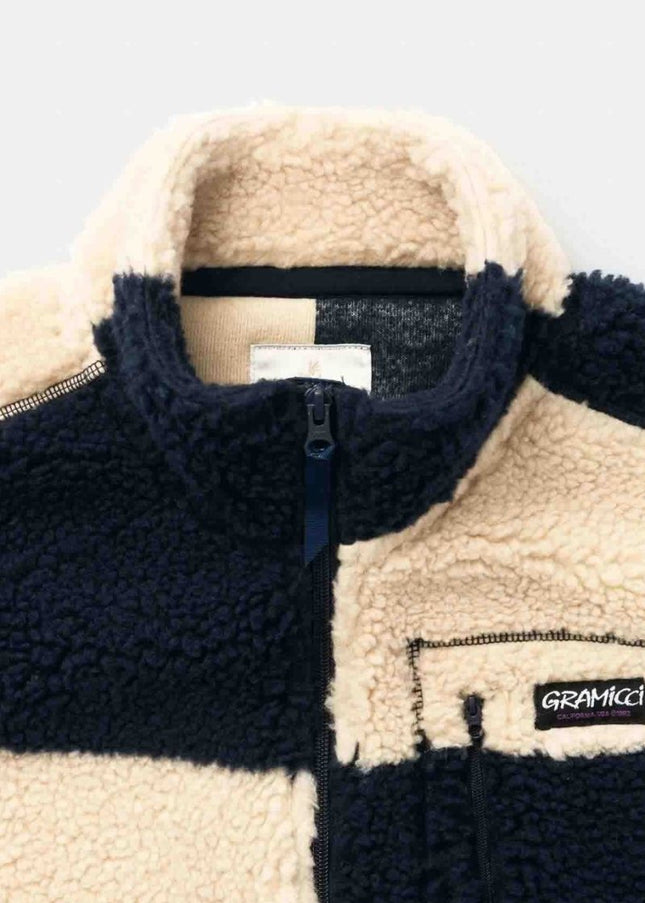 Gramicci Checkered Sherpa Vest Natural - Mandy