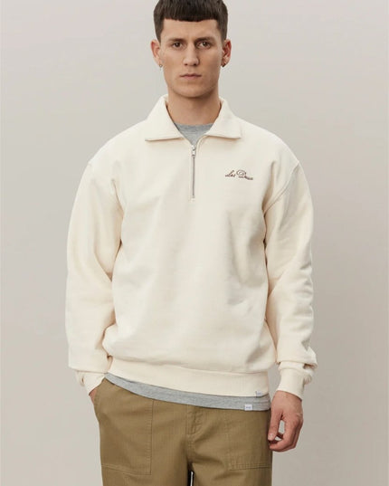Les Deux Crew Half - Zip Sweatshirt - Mandy