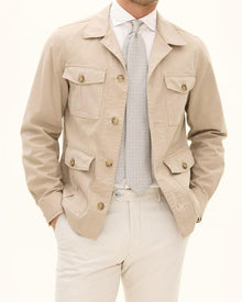 Regular Fit Safari Overshirt Bomullsstretch