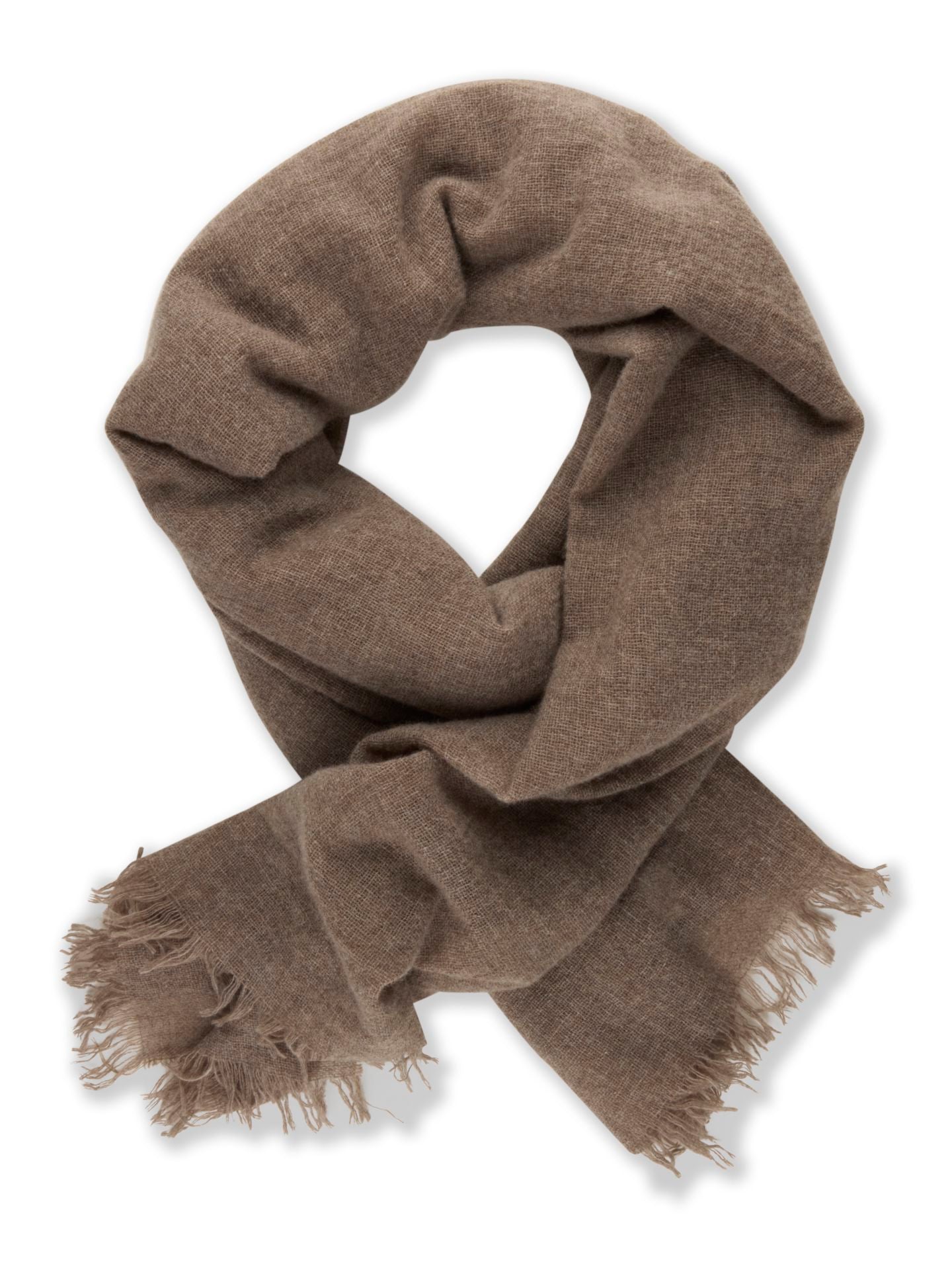 Scarf, 60 X 200 Cm Wool Cashmere Light Brown