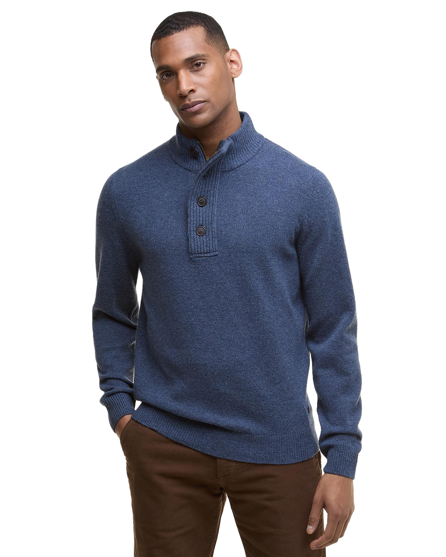Barbour Essent Patch Half Zip Knitted Jumper